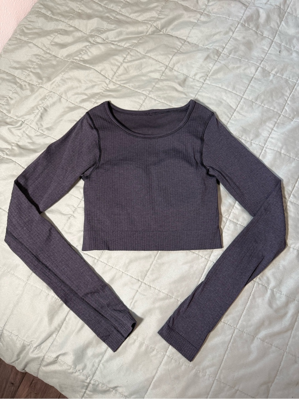 Lululemon Black Ribbed Long Sleeve